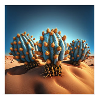 Foto Cactus y palmeras coexisten en armonía.