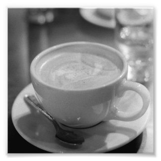 Foto Café latte negro y blanco