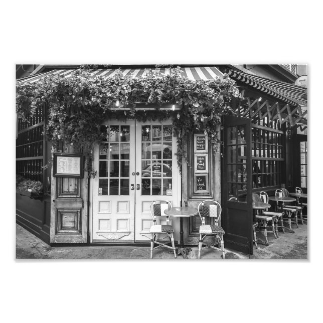 Foto Café París - Blanco y negro - (Frente)