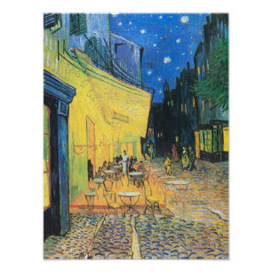Foto Café Terrace de noche por Vincent van Gogh