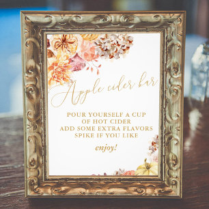 Foto Caída Floral Bridal Ducha Apple Cider