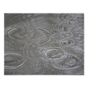 Foto Caídas de lluvia y círculos