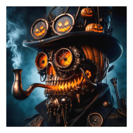 Foto Calabaza de Halloween Steampunk Gótico