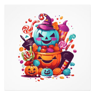Foto calabaza divertida de Halloween