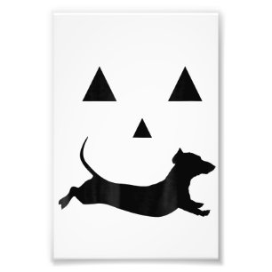 Foto Calabaza Halloween Mens Dachshund Jack-O-Lantern C