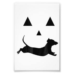 Foto Calabaza Halloween Mens Dachshund Jack-O-Lantern C