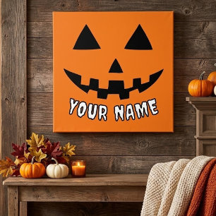 Foto Calabaza Naranja Personalizada de Halloween con Tu