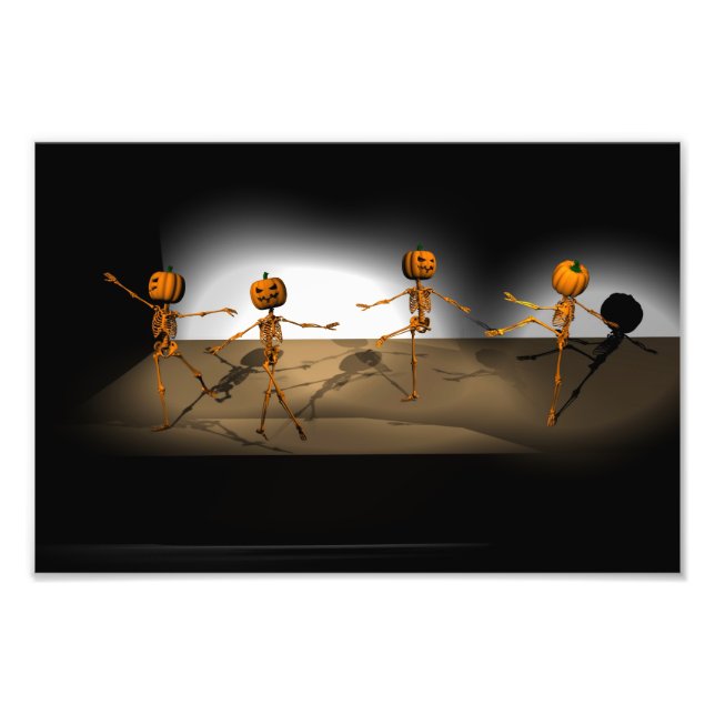 Foto Calabazas de baile de ballet de Halloween (Frente)