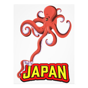 Foto Calamar gigante japonés caricatura