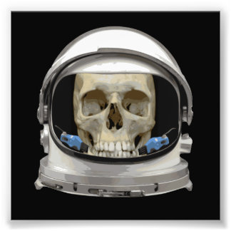 Foto Calavera del astronauta del casco espacial