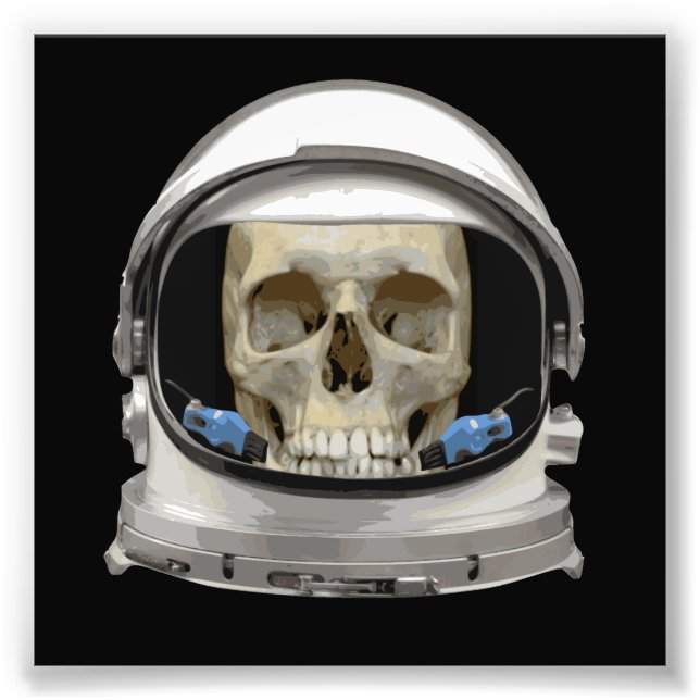 Foto Calavera del astronauta del casco espacial (Frente)