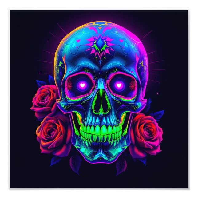Foto Calavera y Rosas  (Frente)