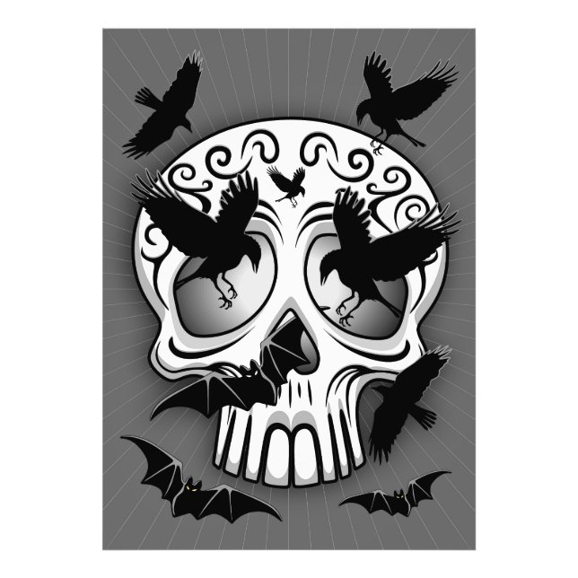 Foto Calaveras decorativas de Halloween (Frente)