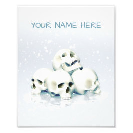 Foto Calaveras en la nieve. Personalizadas
