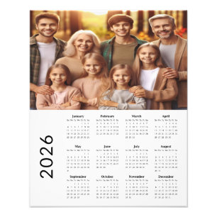 Foto Calendario Clásico de Hule Completo 2025