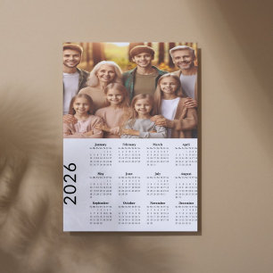 Foto Calendario Clásico de Hule Completo 2026