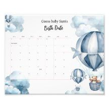Calendario de fecha de vencimiento de Baby Shower