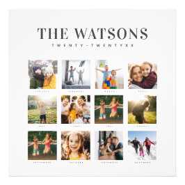 Foto Calendario de mantenimiento de la colección famili