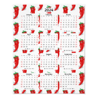 Calendario del patrón de Personalizado de la diva 