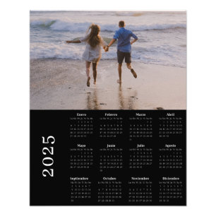 Foto Calendario negro con sangrado 25