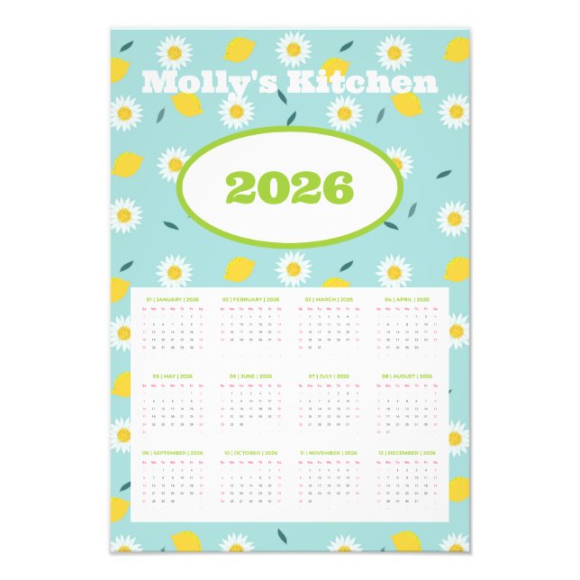 Foto Calendario personalizado 2026 (Frente)
