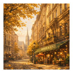 Foto Calle de Buch & Café Otoñal Cozy Alley Europeo