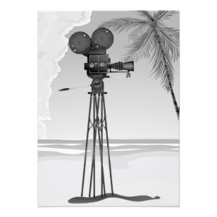 Foto Cámara de cine antigua de película vintage.