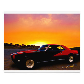 Foto Camaro De 1969 En Rocky Ridge Para El Atardecer