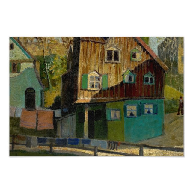 Foto Camas rojas de Grant Wood (Frente)