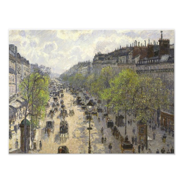 Foto Camille Pissarro - Boulevard Montmartre, primavera (Frente)