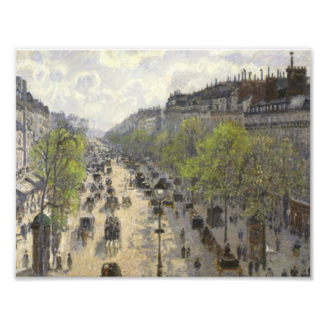 Foto Camille Pissarro - Boulevard Montmartre, primavera (Frente)