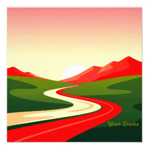 Foto Camino Sinuoso Hacia el Sol