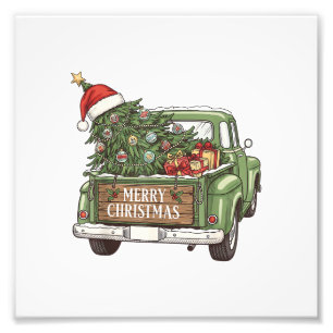 Foto Camión de Navidad Vintage Feliz Navidad Hombres Mu
