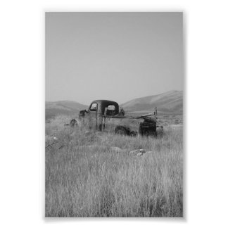 Foto camión fotográfico con césped