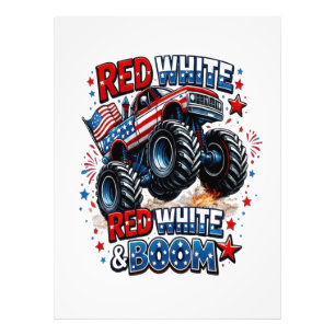 Foto Camión Monstruo Red White Boom