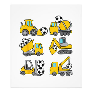 Foto Camiones de construcción de fútbol para niños de b