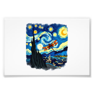 Foto Camiseta Artística Libélula Van Gogh Noche Estrell
