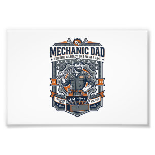 Foto Camiseta de mecánico del día del padre Dad diverti