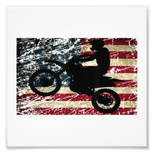 Foto Camiseta de motocross Dirt Bike USA bandera americ