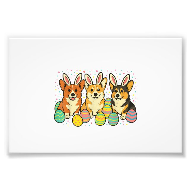 Foto Camiseta de Pascua de Corgi_1 (Frente)