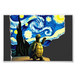 Foto Camiseta de Tortuga Artística Tortuga de la Noche 
