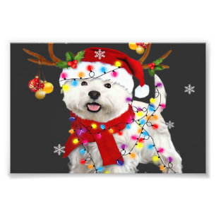 Foto Camiseta divertida de Navidad de Westie Reno Ceno
