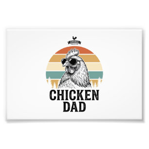 Foto Camiseta divertida de papá de pollo puesta del sol