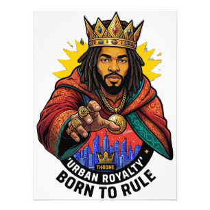Foto Camiseta gráfica de hombre Urban Royalty Born To R