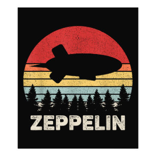Foto Camiseta Vintage Retro Zeppelin Dirigible Aerostat