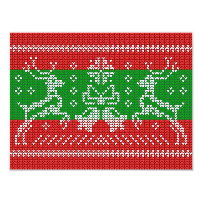 Foto Campanas de jingle de suéter feo Navidad renos cro (Frente)