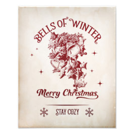 Foto Campanas de Navidad Vintage de Invierno