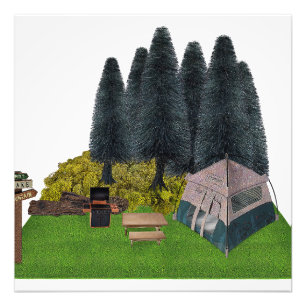 Foto Camping de carpas en el bosque