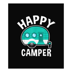 Foto Campista Feliz Caravana Carro Camping Divertido Va