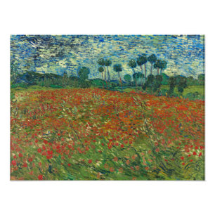 Foto Campo de amapolas por Vincent van Gogh Arte fino